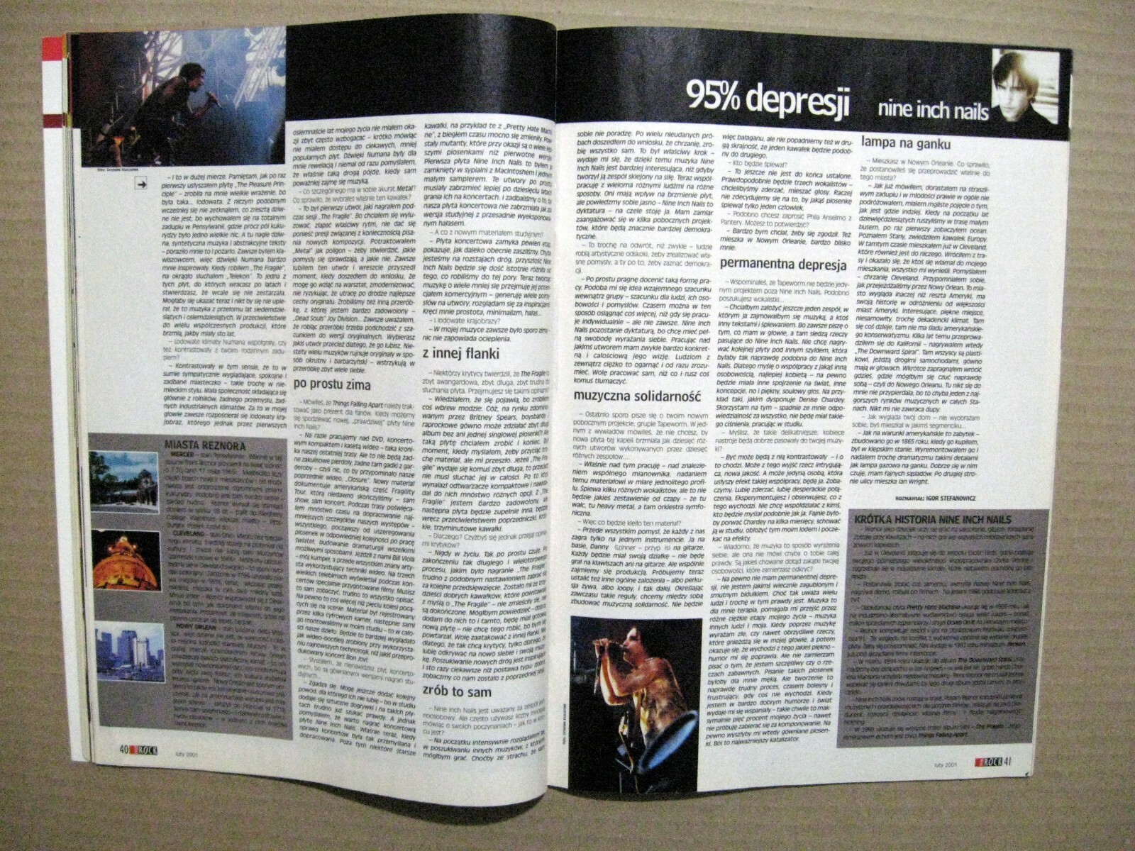 Magazine 2001 Poland Maanam Mark Knopfler Dire Straits Nine Inch Nails