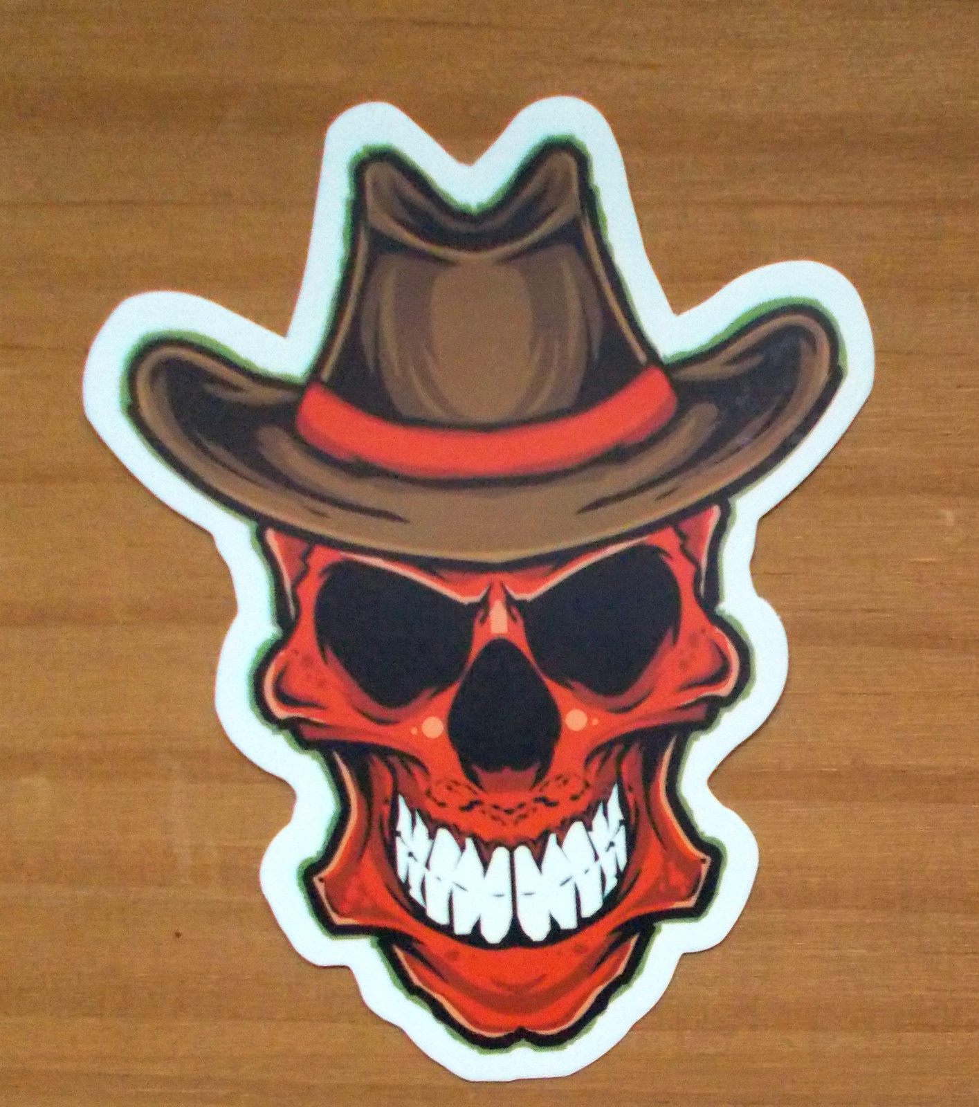 Sticker Decal Matte Finish ‘Western Skull’ Laptop, Sticker Bomb (M085)