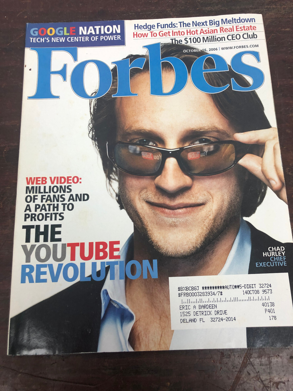 Vintage Forbes October 2006 Magazine – The Youtube Revolution