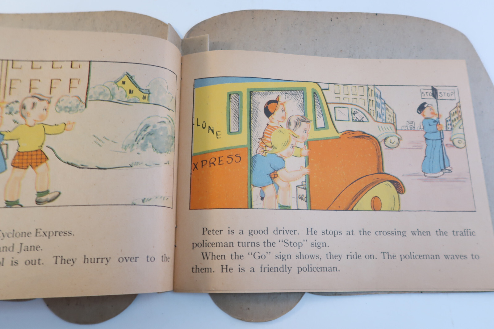 Cyclone Delivery Service A Pull Toy Book Abbott Publishing #713 Vintage Item