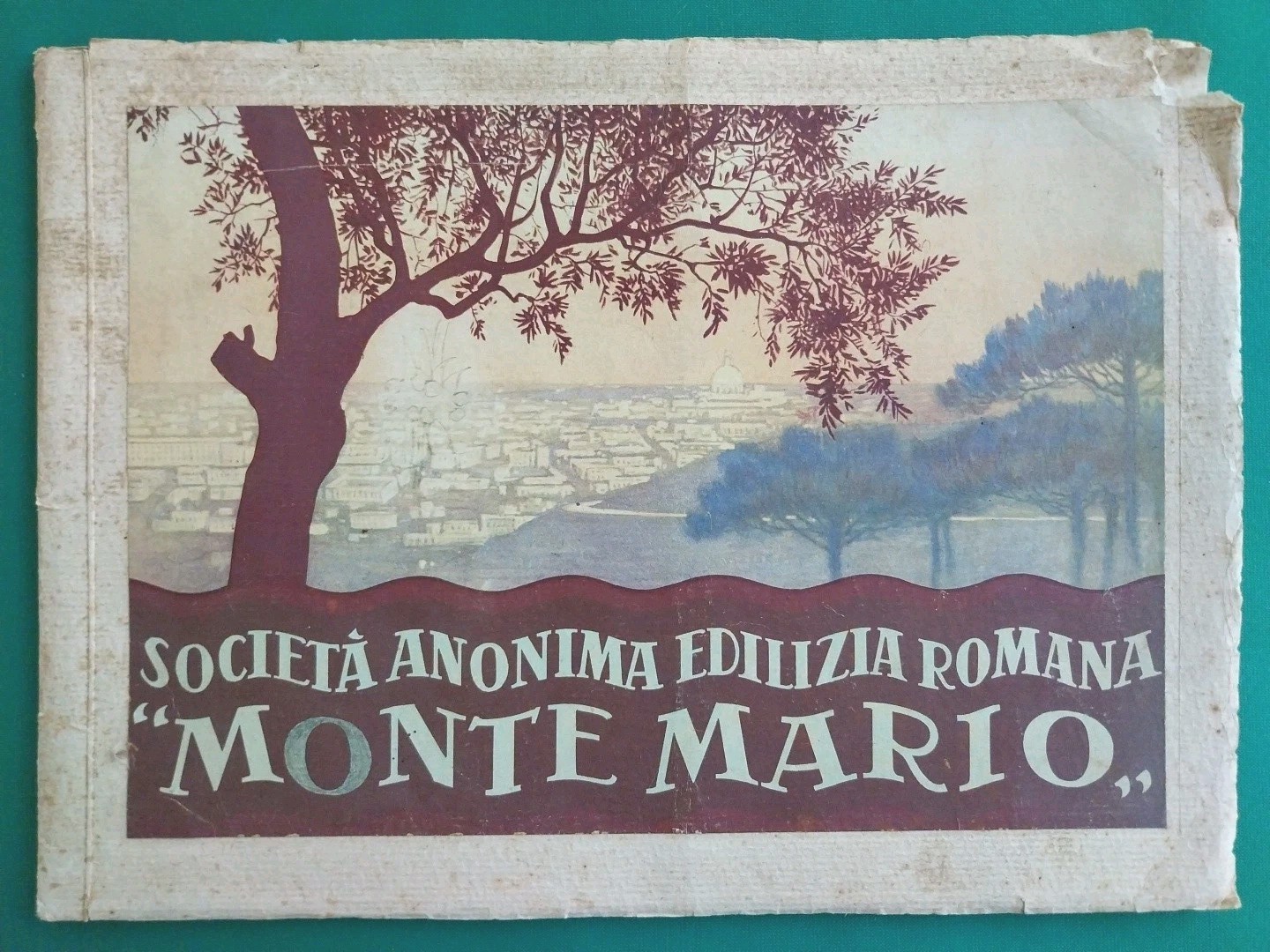 Monte Mario. Società Anonima Edilizia Romana. Rome, circa 1920-1930. RARE