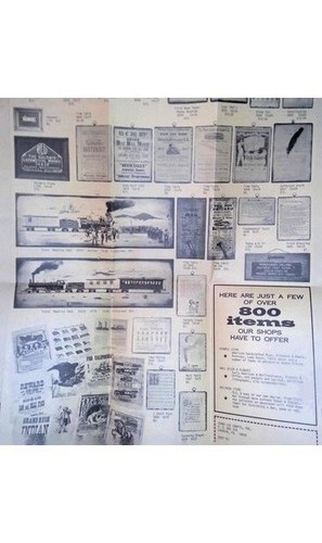 Brakeman’s Lantern Shops Brochure Sarah Lee Crafts PA Railroadiana 1950s