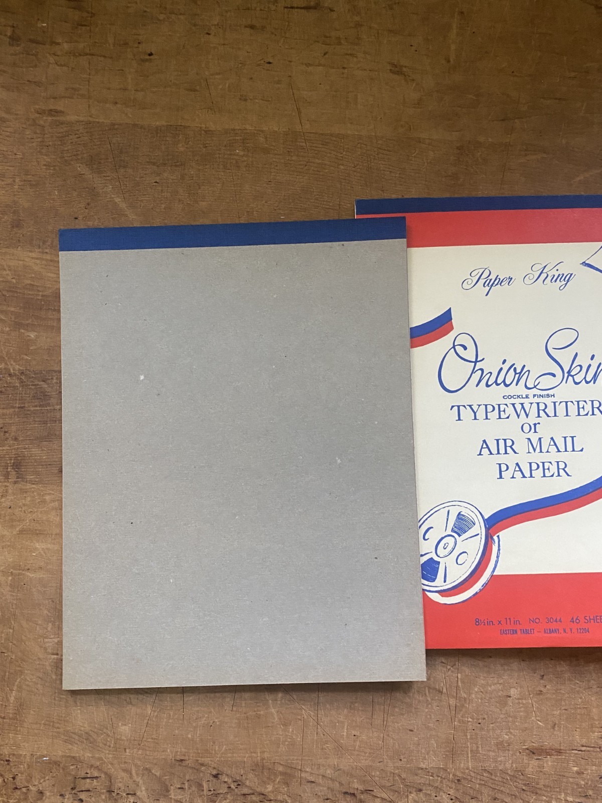 2 NOS Deadstock VTG 60’s Air Mail or Typewriter Onion Skin Paper Pads, 92 Sheets