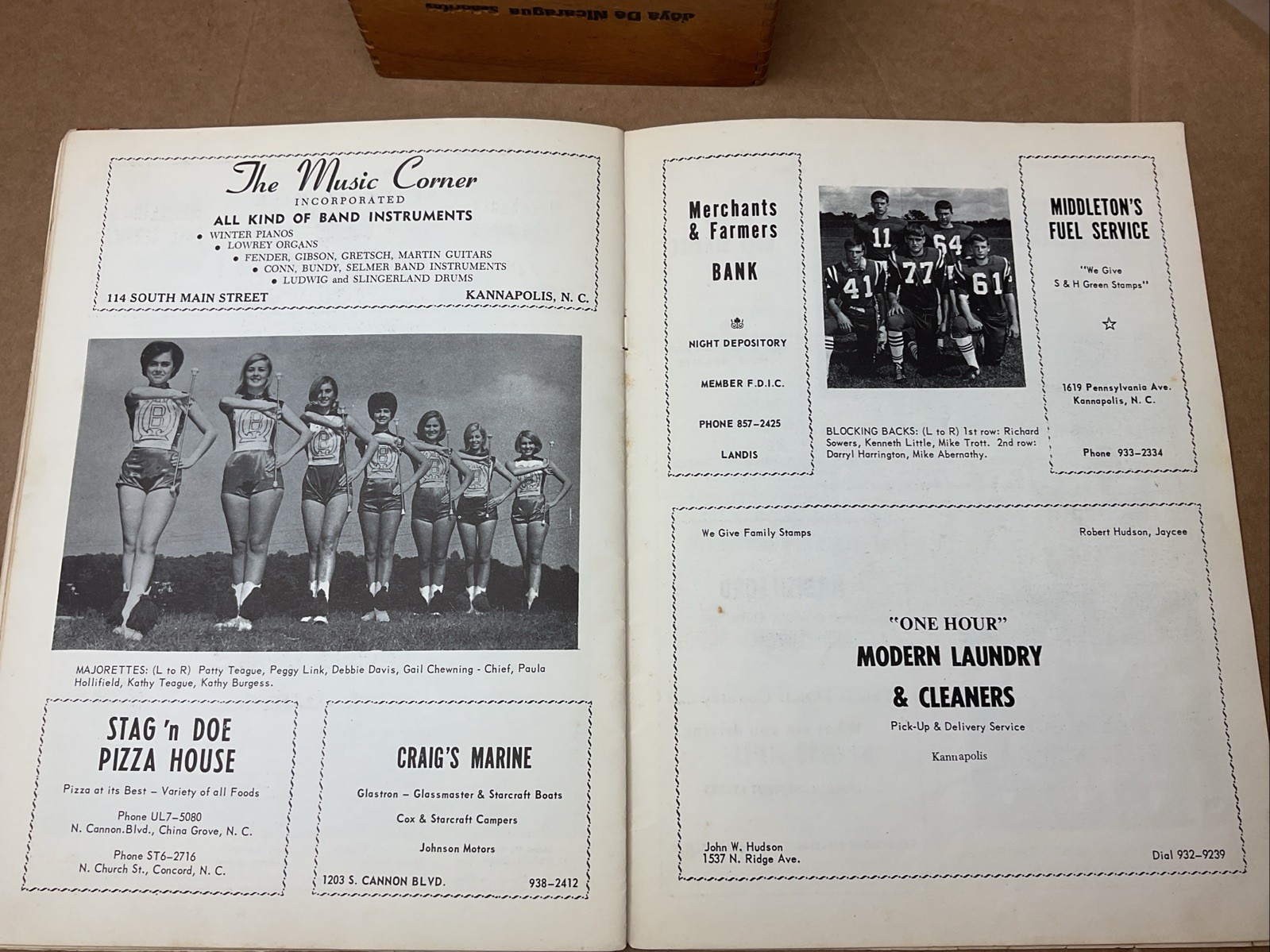 22 Sep 1967 Football Program A.L Brown Vs Lexington High School Nc B69