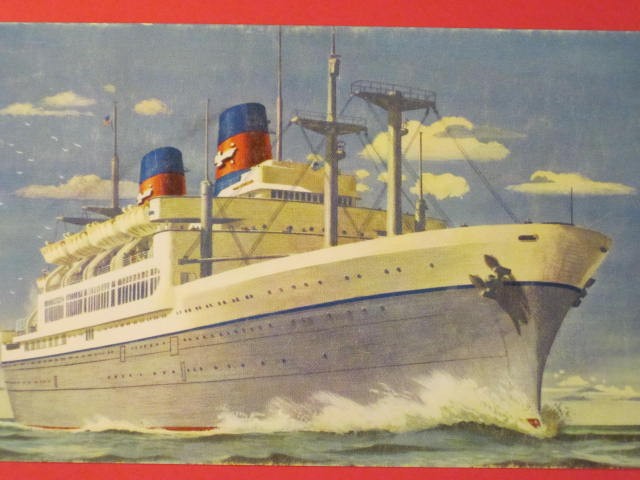 American President Lines Post Card / S.S. President Cleveland & Wilson