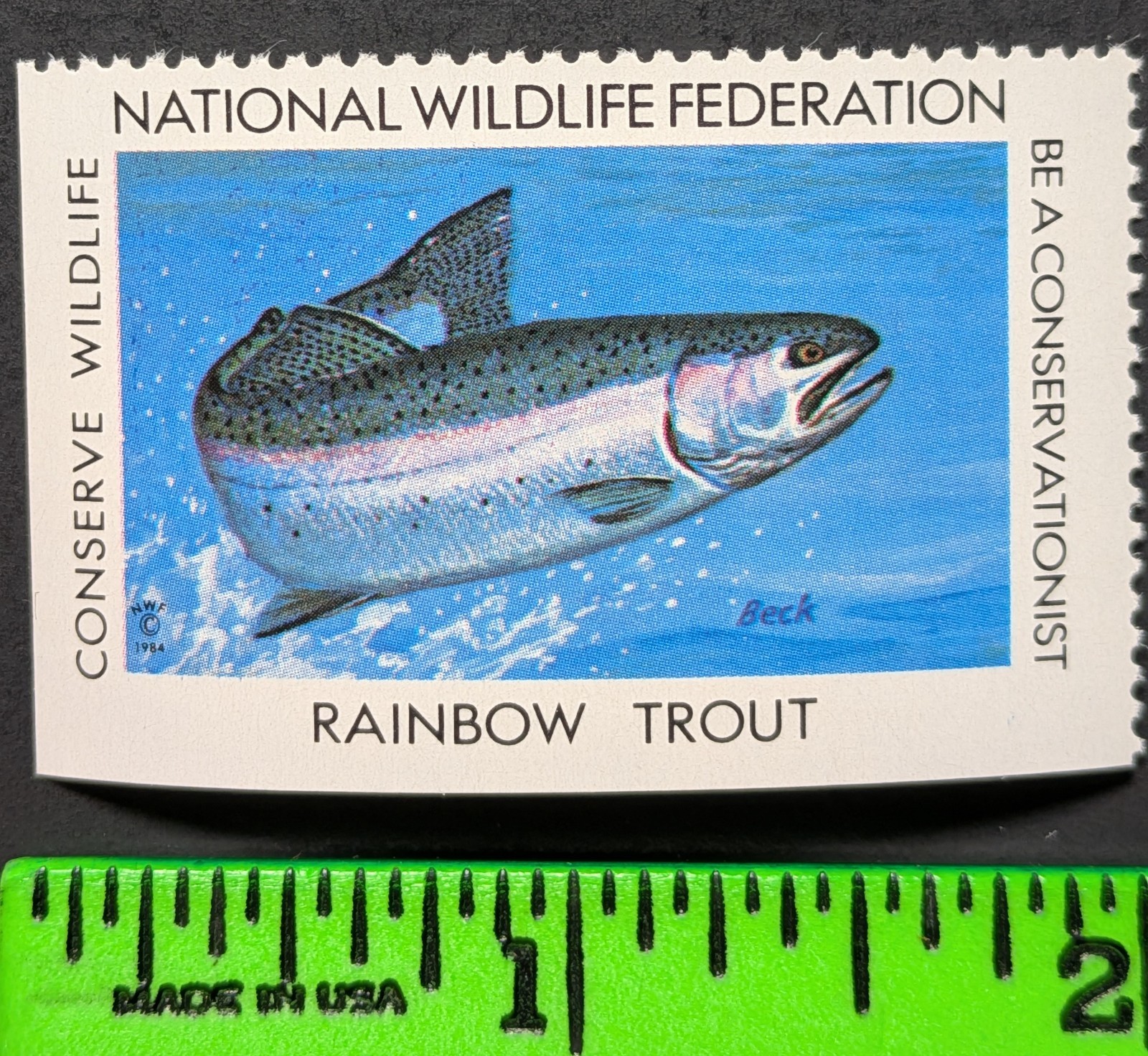Rainbow Trout National Wildlife Federation Poster Stamp