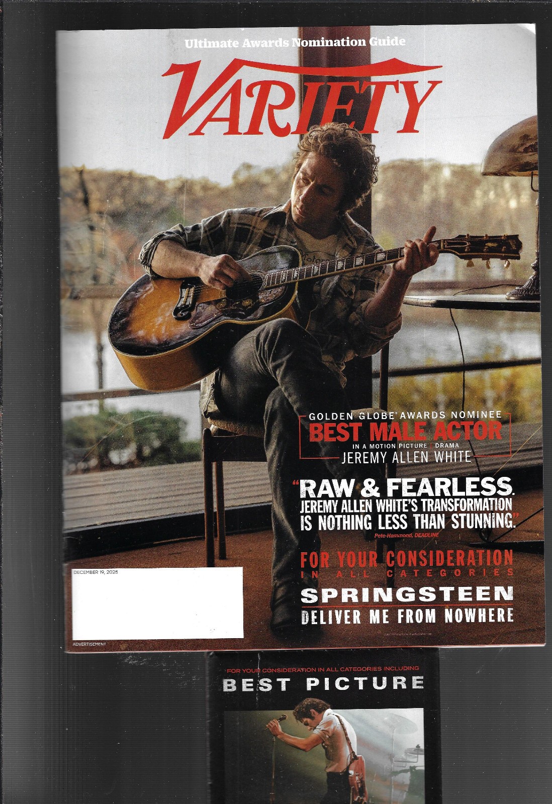 NEW VARIETY MAGAZINE December 19 2025 w/ Jeremy Allen White Poster & Award Noms