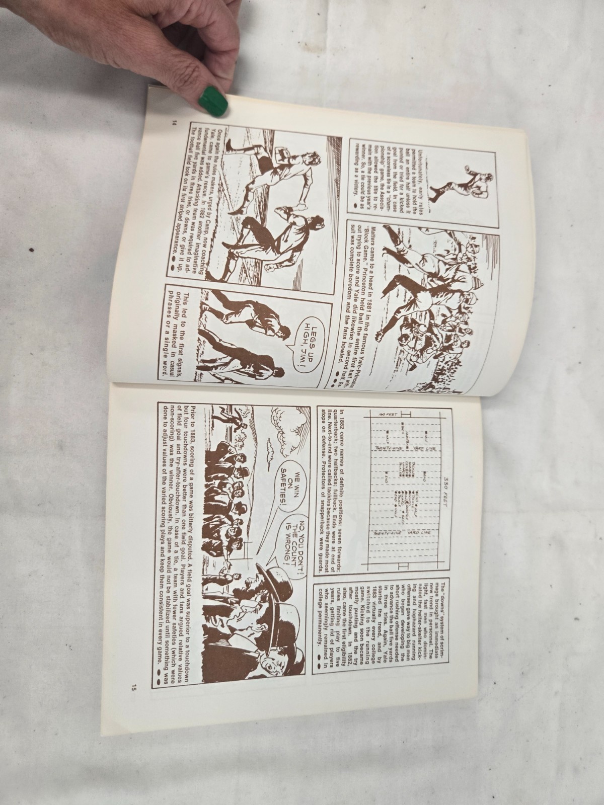 100 Years of Football 1969 Jerry Brondfield-Charles Beck art 1st edition pb