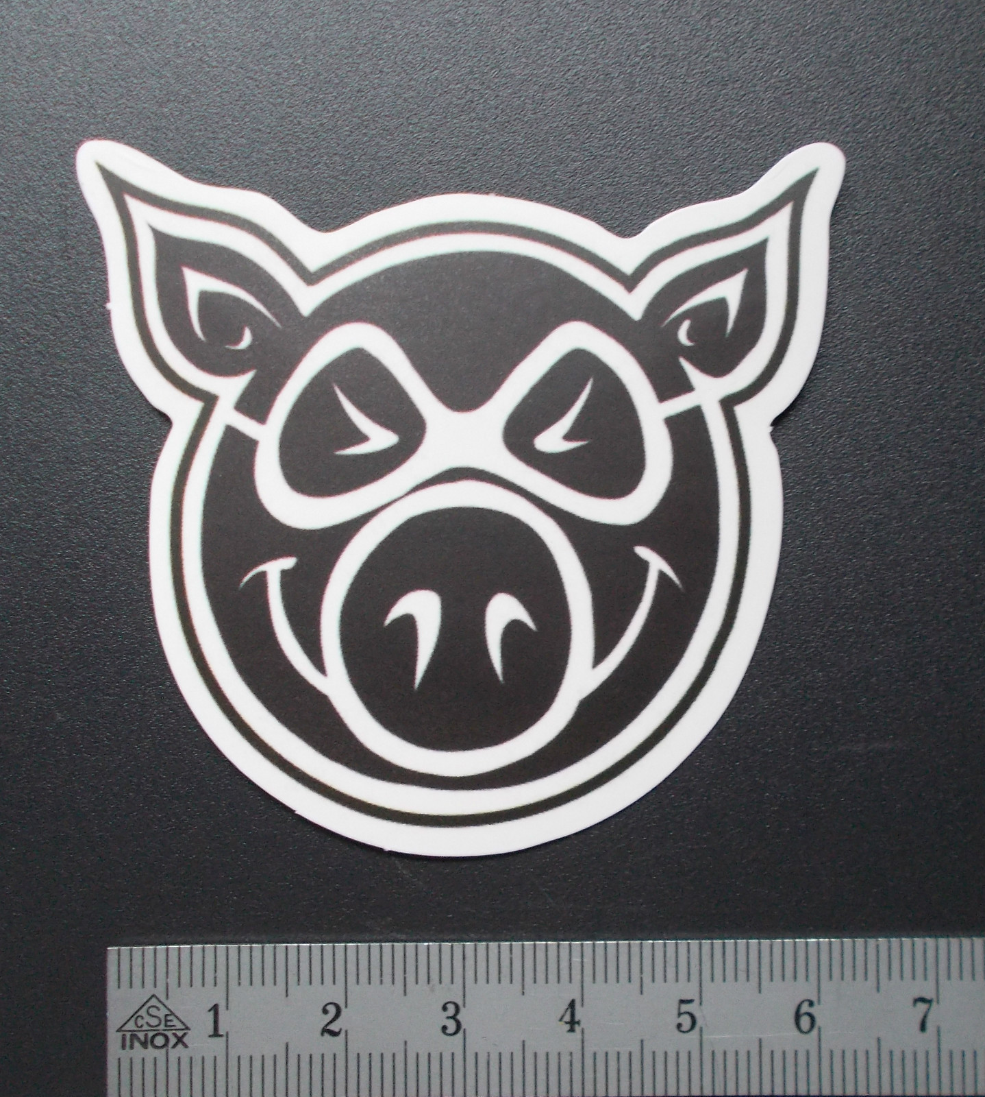Sticker Decal Matte Look “Lucky Pig” Laptop, Smartphone, Stickerbomb …