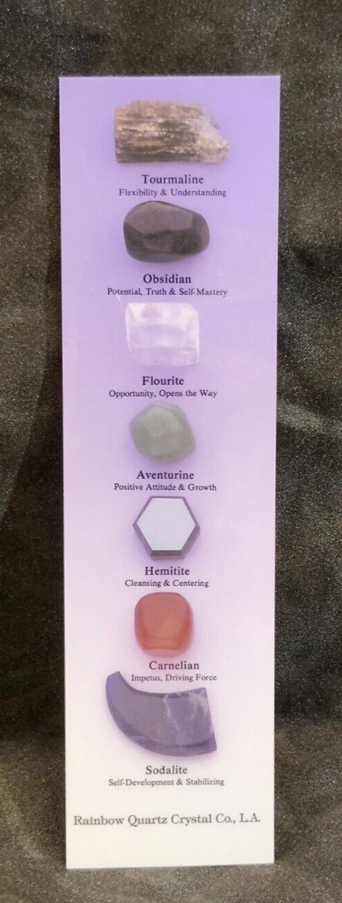 Rainbow Quartz Crystal Company Mineral Amethyst Malachite Lapis Bookmark