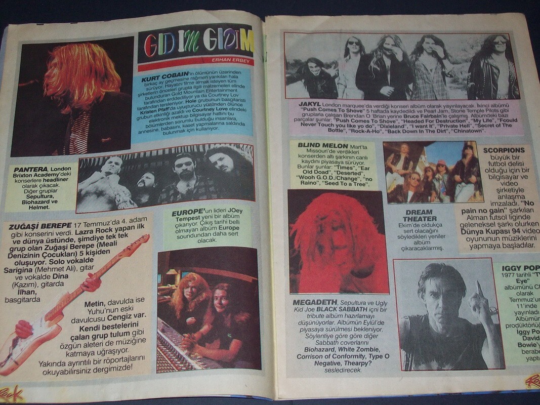 JASON NEWSTED-NIRVANA Cvr KURT COBAIN-METALLICA-SLAYER-MEGADETH-PEARL JAM 34078