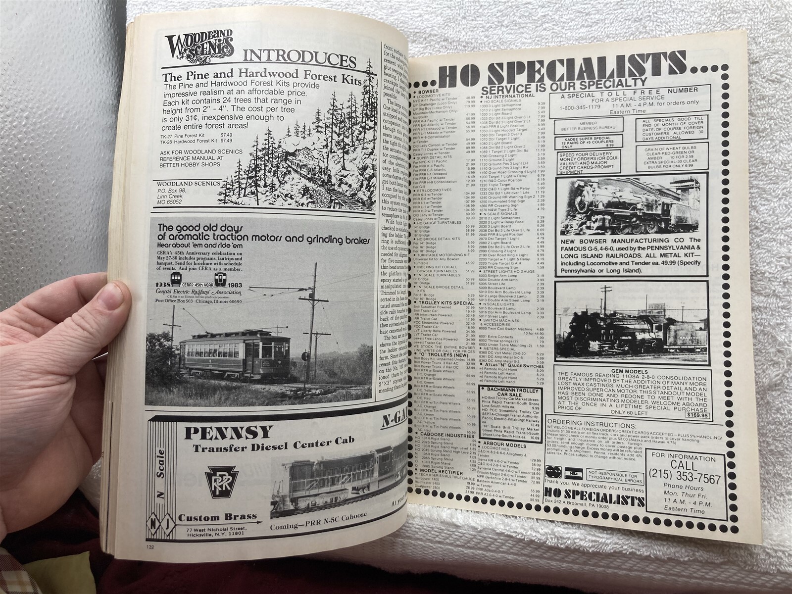 March 1983 Railroad Model Craftsman Missing Cover 50th Anniversary Vtg