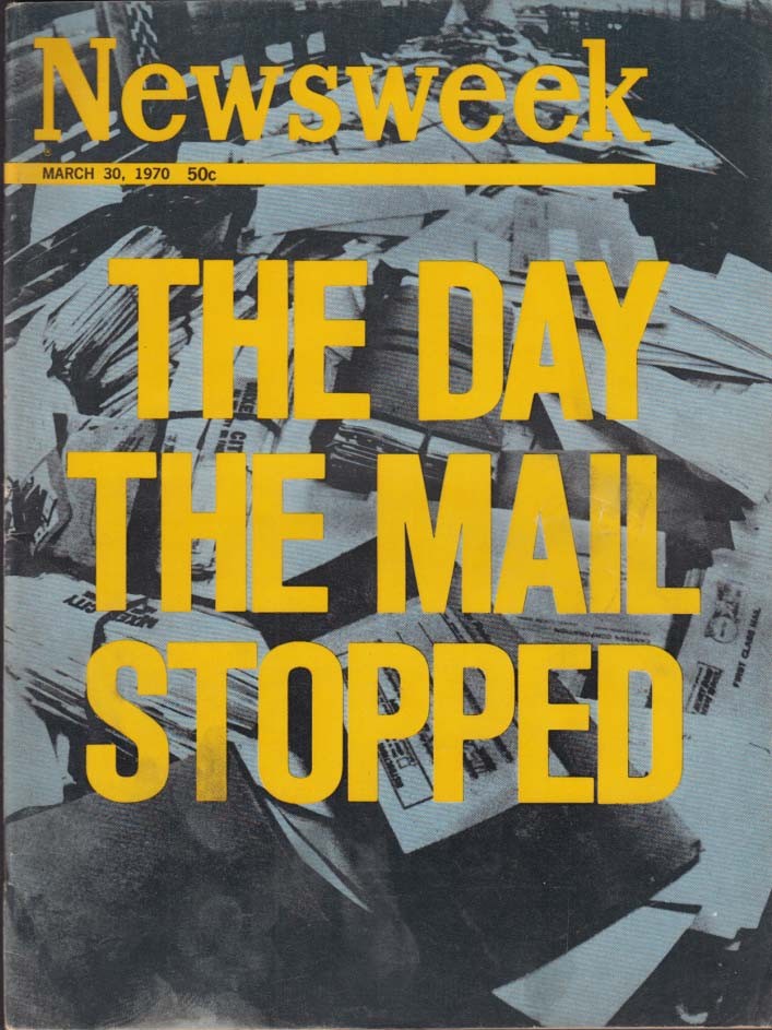NEWSWEEK 3/30 1970 The Day the Mail Stopped; Laos & Cambodia; E & W Germany meet