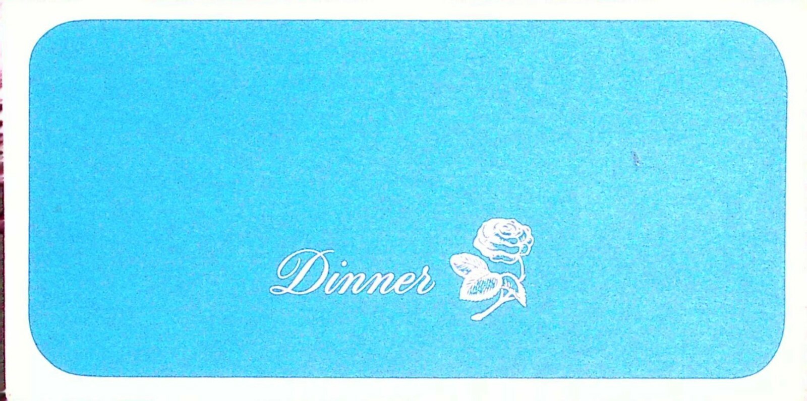United Air Lines Dinner Menu Vintage Flight Kitchen Seattle-Tacoma Josef Steger