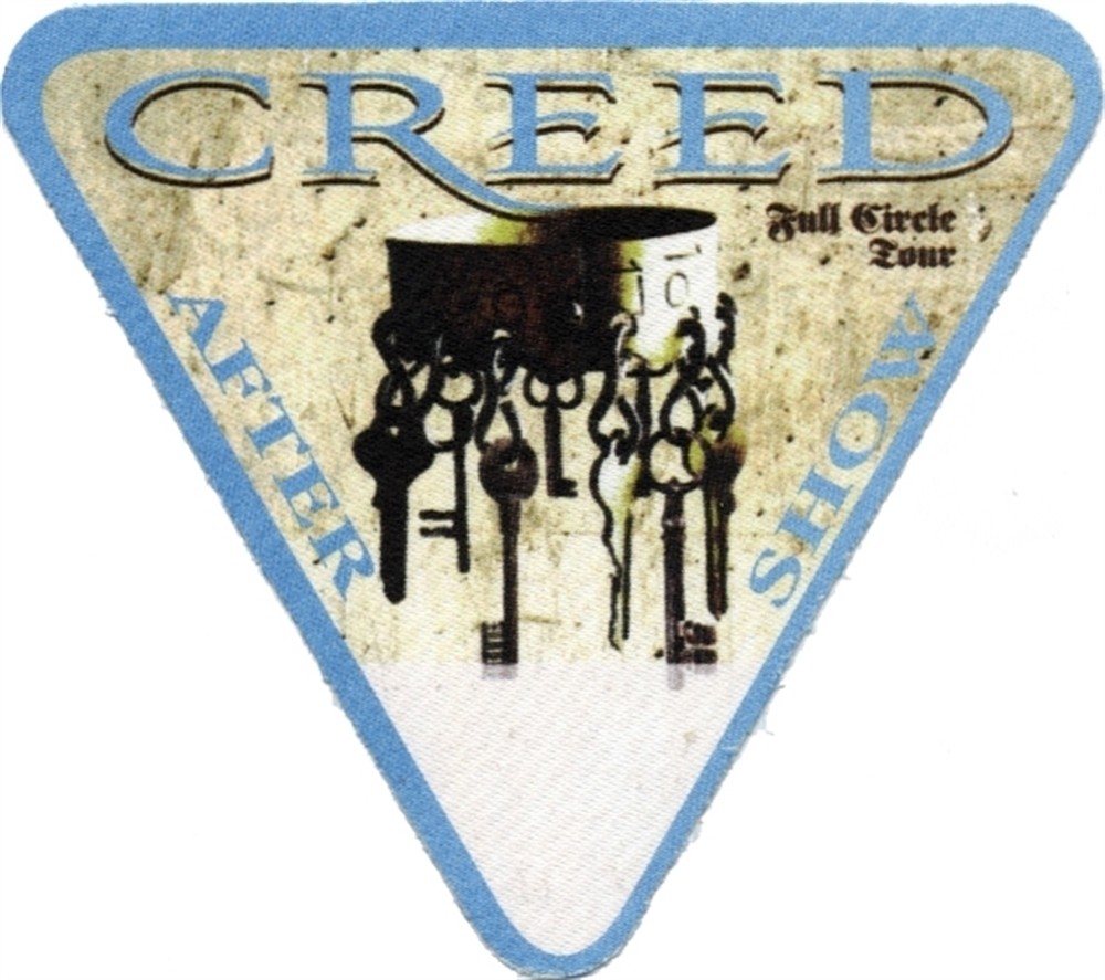 Creed 2009 Full Circle concert tour After Show Backstage Pass