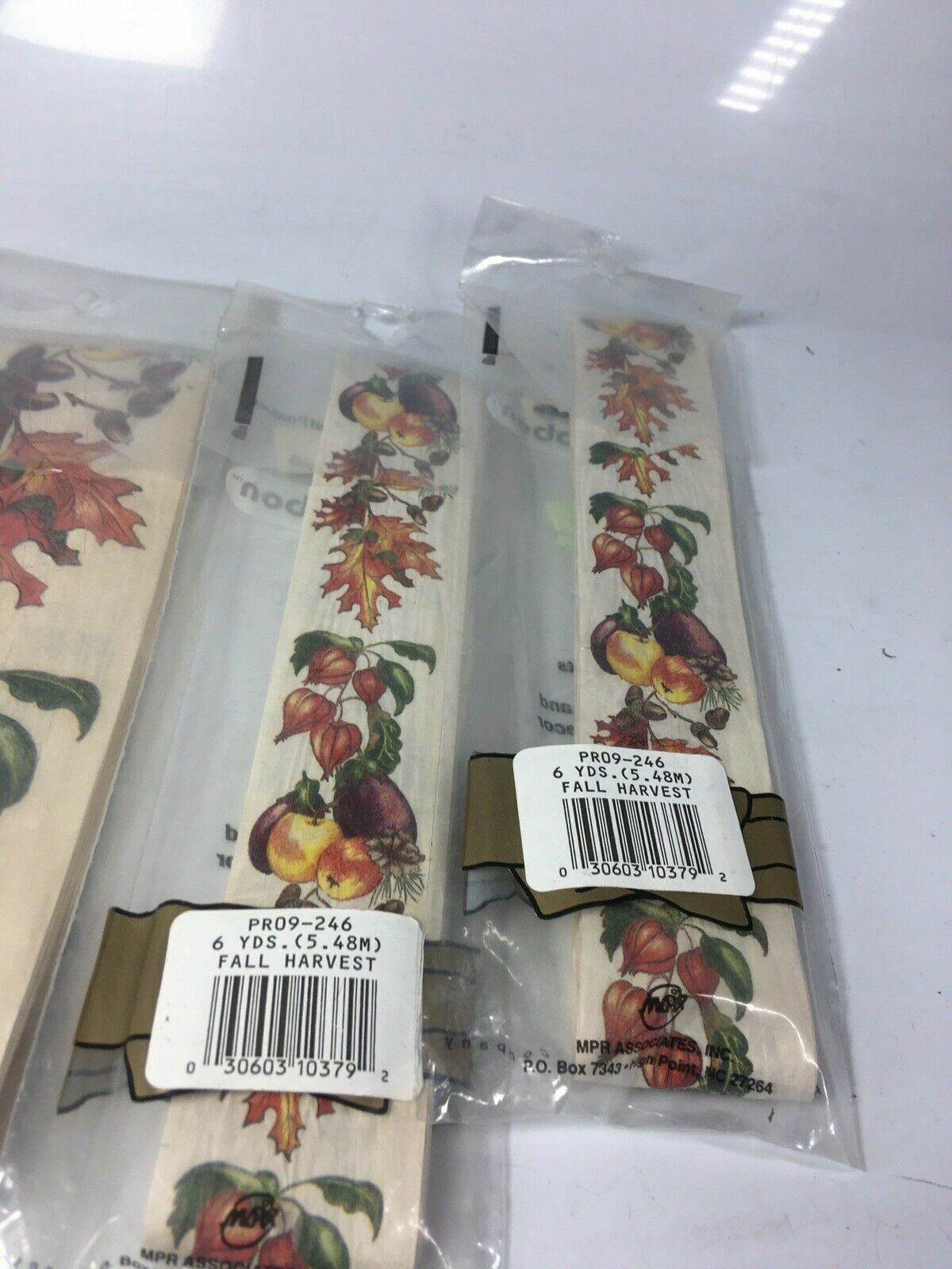 4 New Vintage 1980s MPR Paper Ribbon Wreath Packs Fall Harvest Crafts Decor