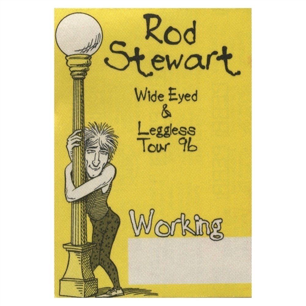 Rod Stewart 1996 A Spanner in the Works concert tour Working Crew Backstage Pass