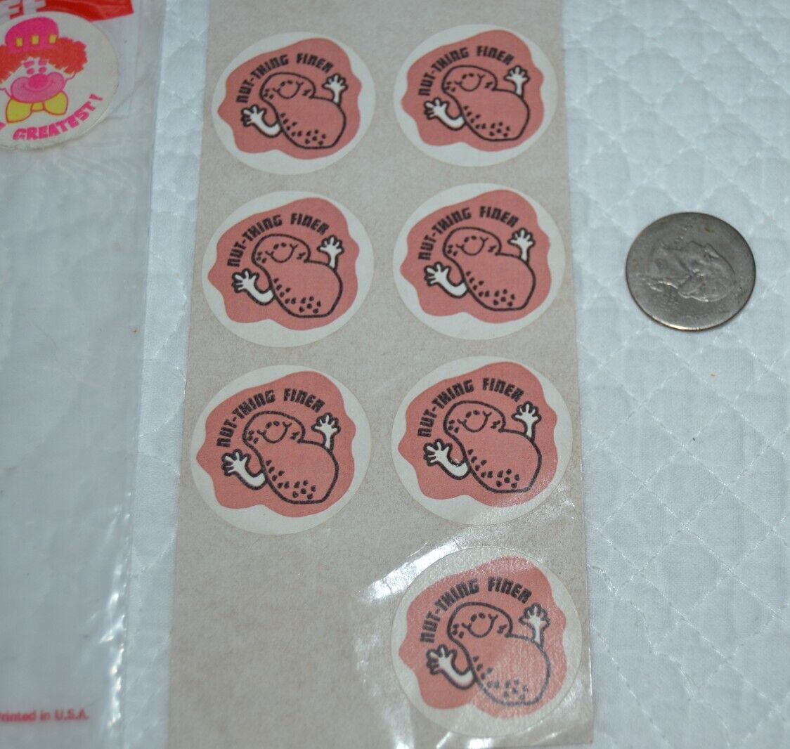 PEANUT Scratch ‘n Sniff 1979 RARE Vintage 70’s 7 Stickers by TREND Brown Matte