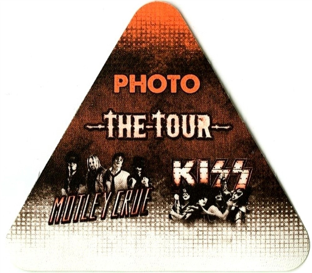 KISS 2012 Monster concert tour W/ Motley Crue Photo Backstage Pass
