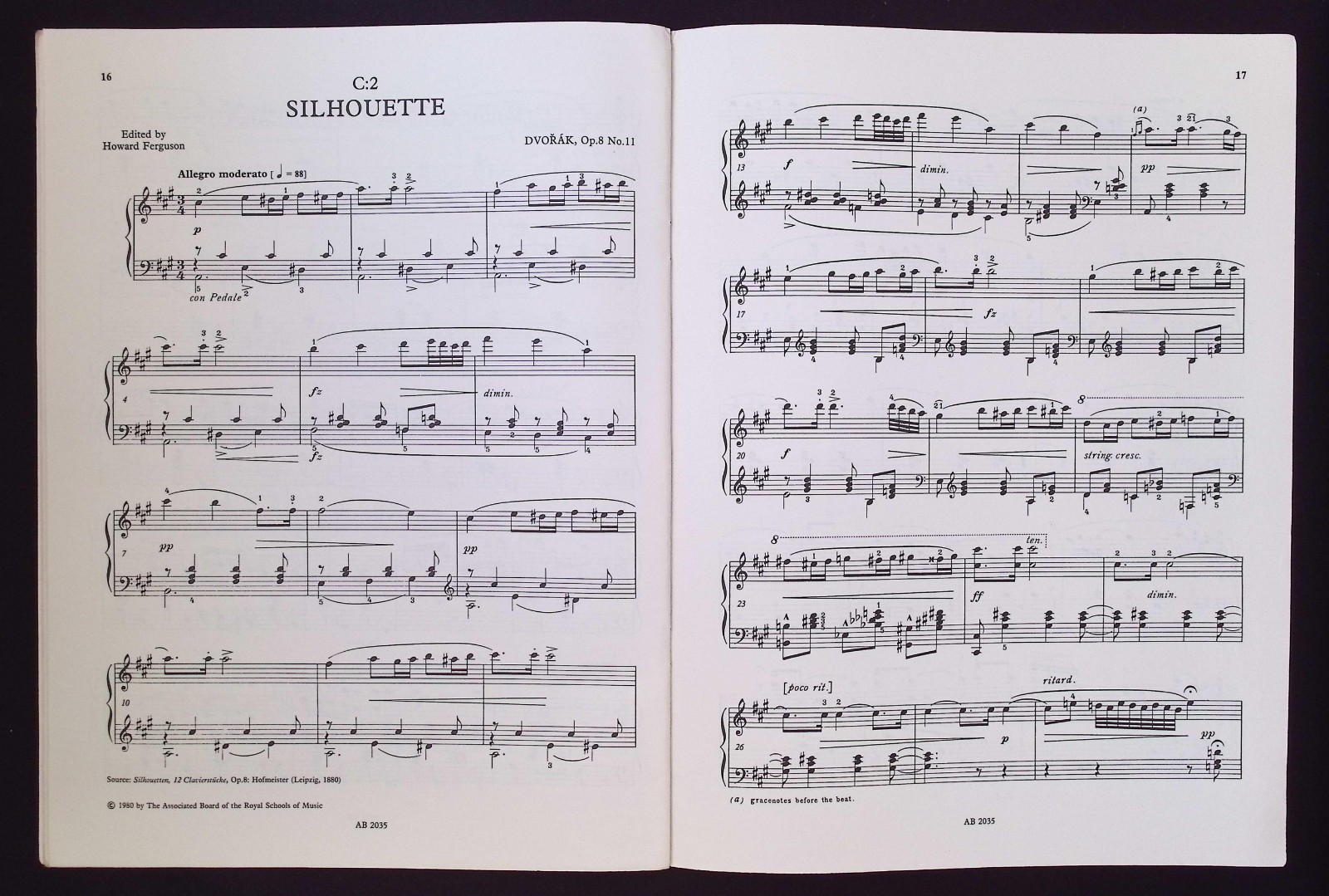 Associated Board Royal Schools of Music Piano Examination Pieces 1990 Grade 6