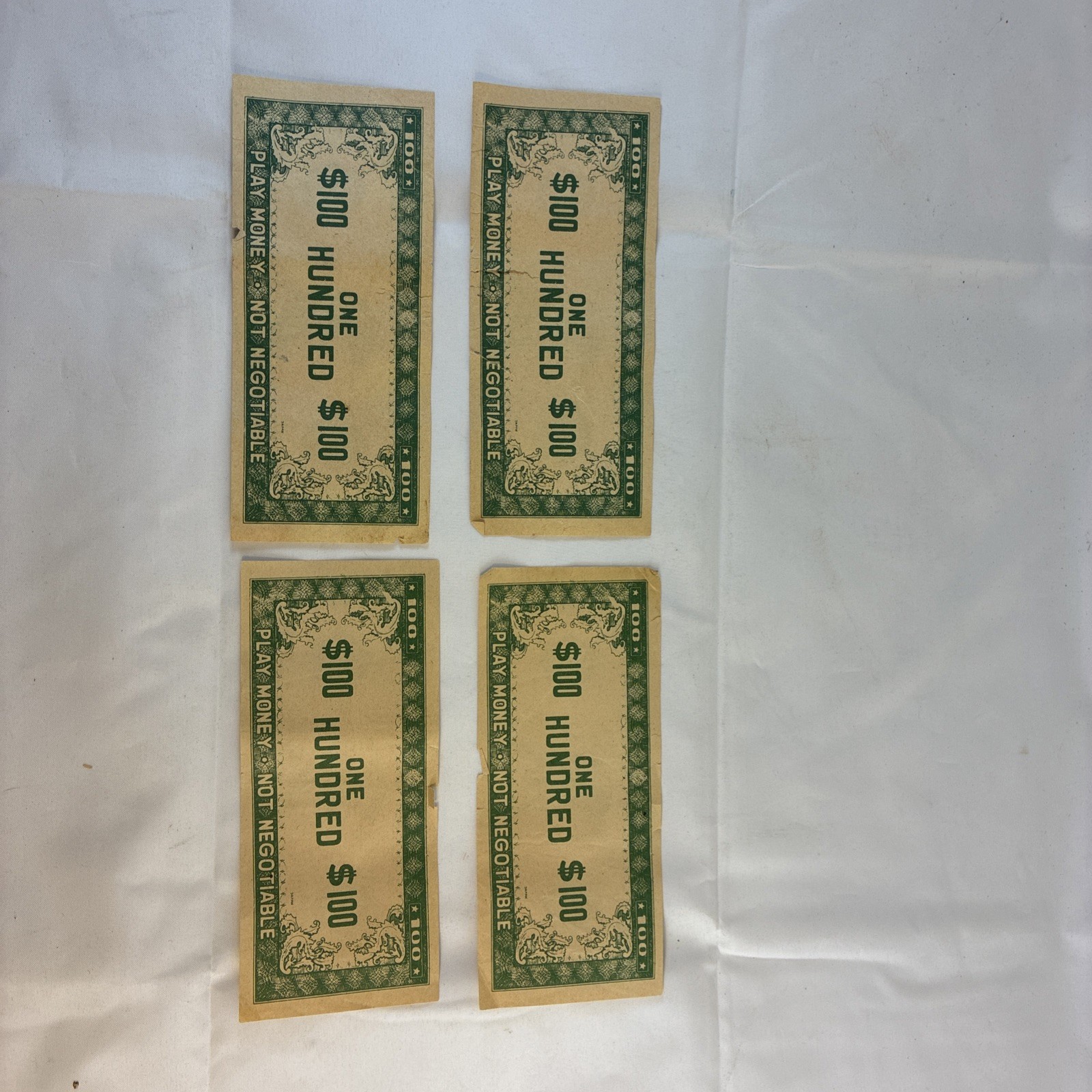 Vintage Old Play Paper Money 21 Bills – 1s, 5s, 10s, 100s And One $1000