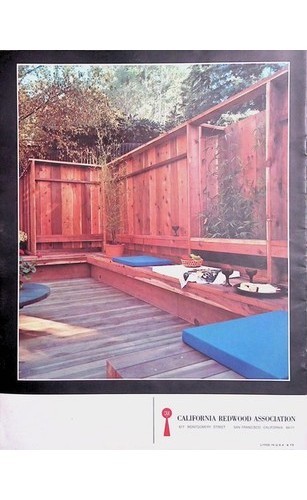 1973 Redwood Fencing Technical Design Guide CA Lumber Specs Landscape Design