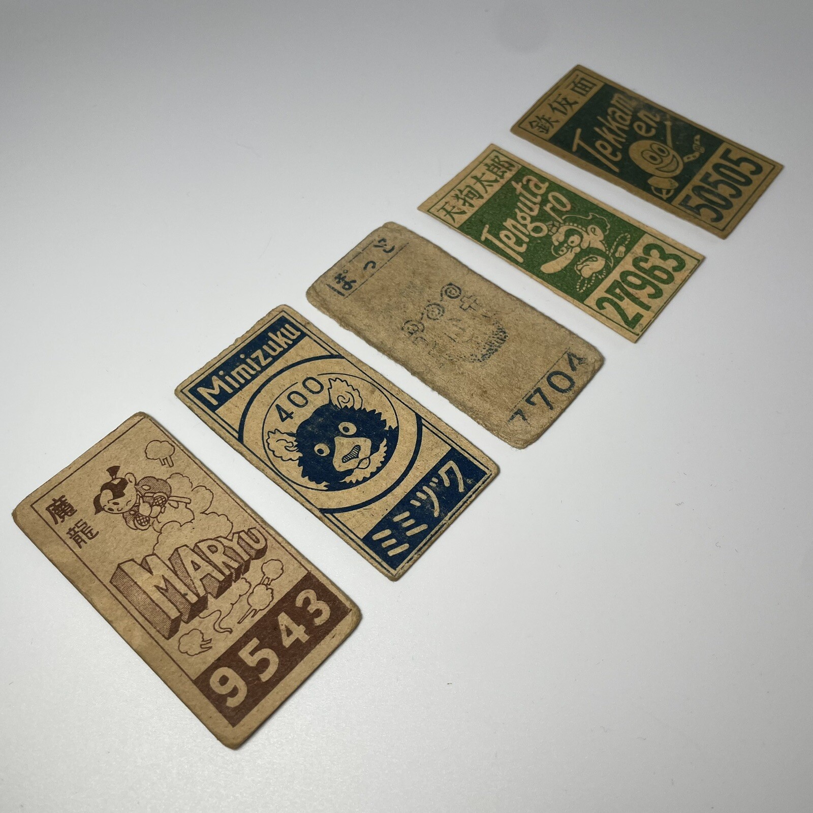 Fairy Tale vintage rare card menko 1940’s japanese 5 Set