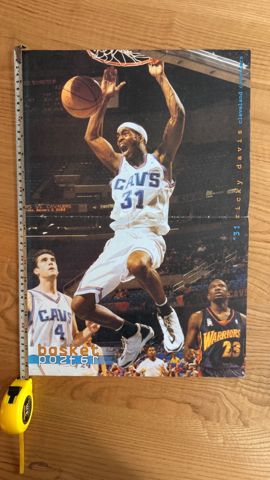 Ricky Davis Cleveland Cavaliers Vintage Basket Poster NBA Rare 15×20