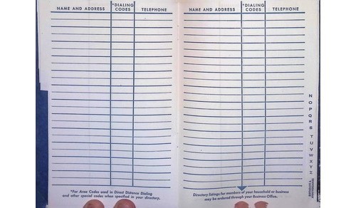 Bell Telephone PA Blue Book Long Distance Directory Mid-20th Century