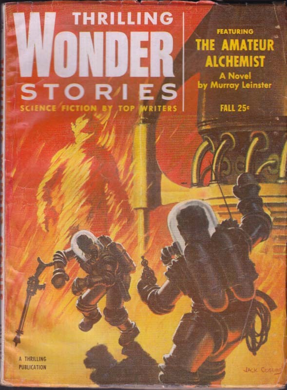 THRILLING WONDER STORIES Fall 1954 Leinster Reynolds Jameson Marks Jack Lewis &c