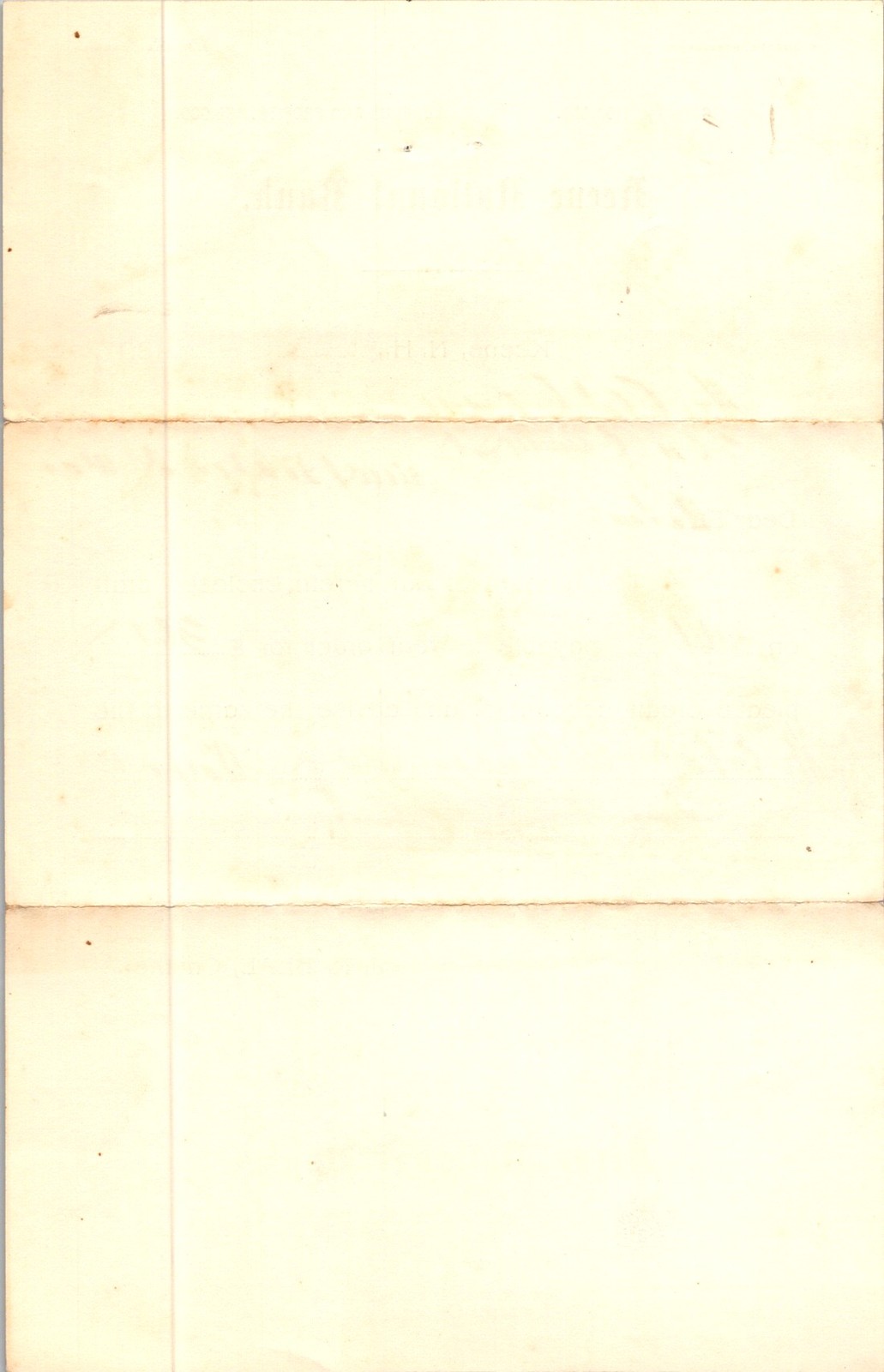 1893 Keene National Bank Correspondence Letter New Bedford Massachusetts
