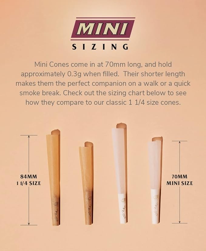 Zig-Zag 70’s Ultra Thin Mini Pre Rolled Cones – 6 Pack | Best Price!