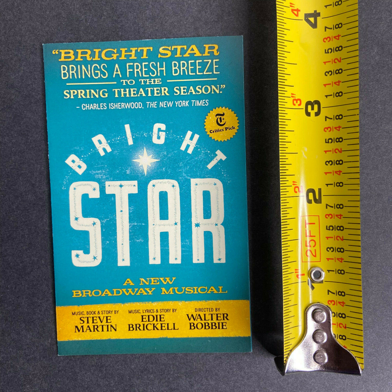 Bright Star ad handbill musical flyer Broadway NYC New York City Steve Martin