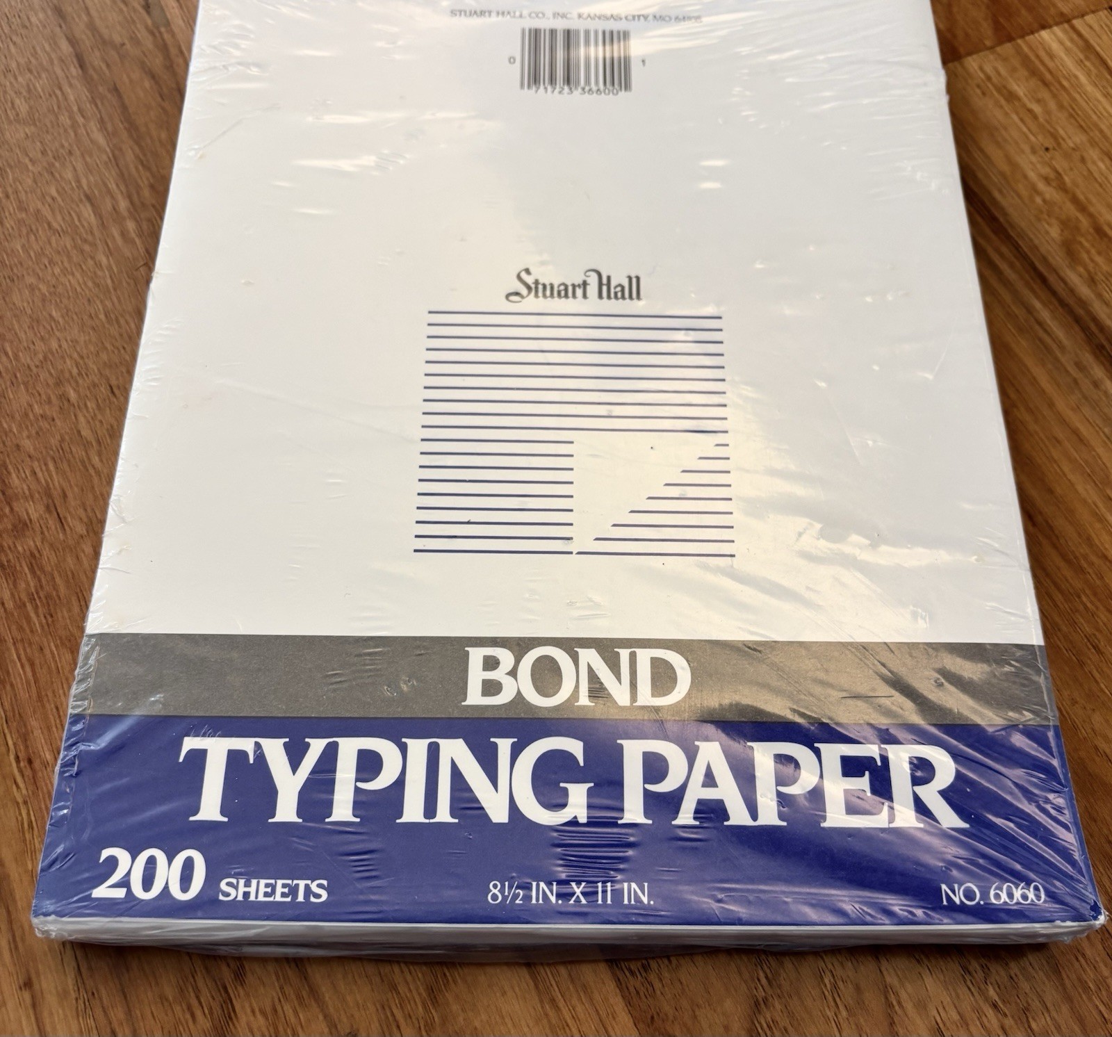 Stuart Hall Bond Typing Paper No. 6060 8 1/2″ x 11″ 200 Sheets NEW