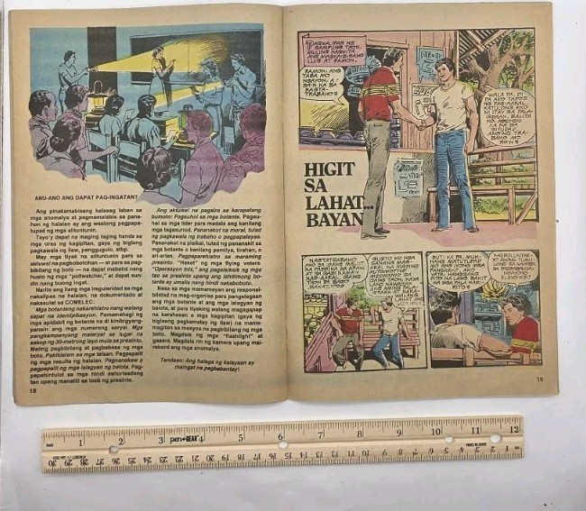 1990s Philippines Voter’s Guide “Ang Pasiya” Hatol Ng Mamamayan.Pamphlet.Used.