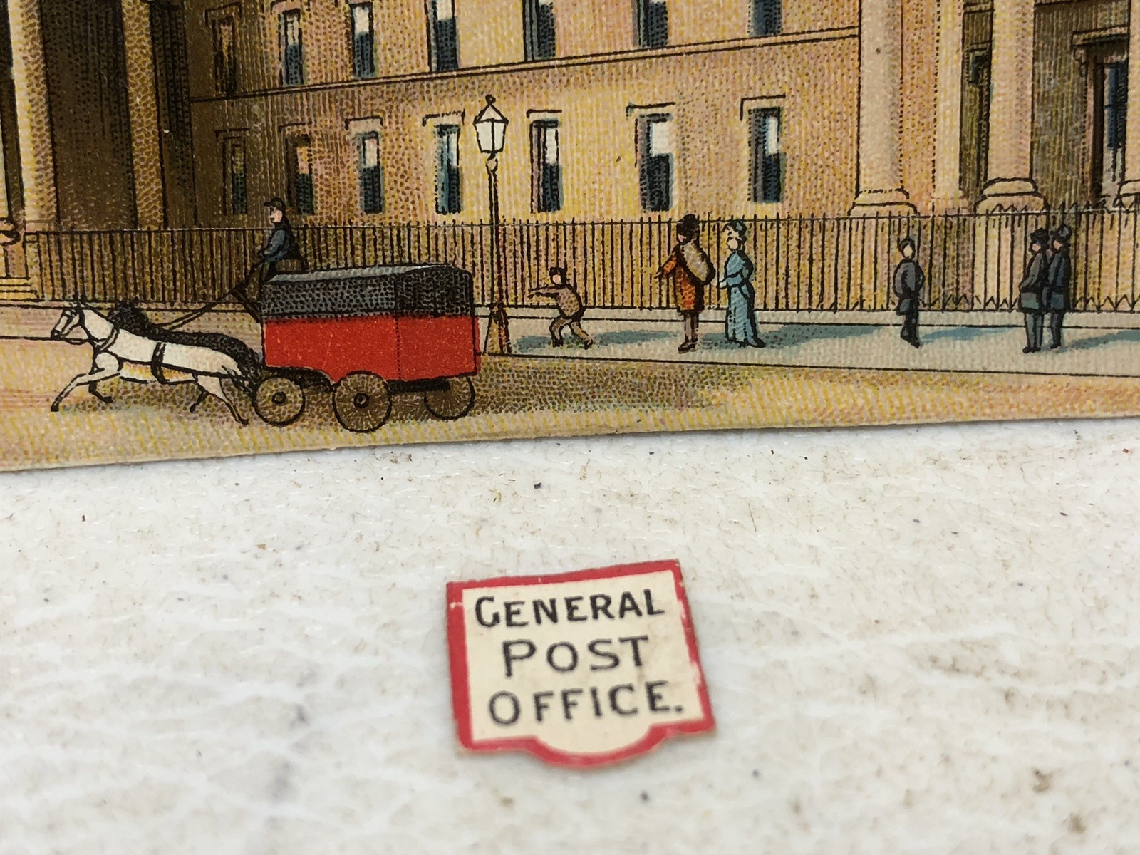 General Post Office Bullding Victorian Die Cut Scrap – L3