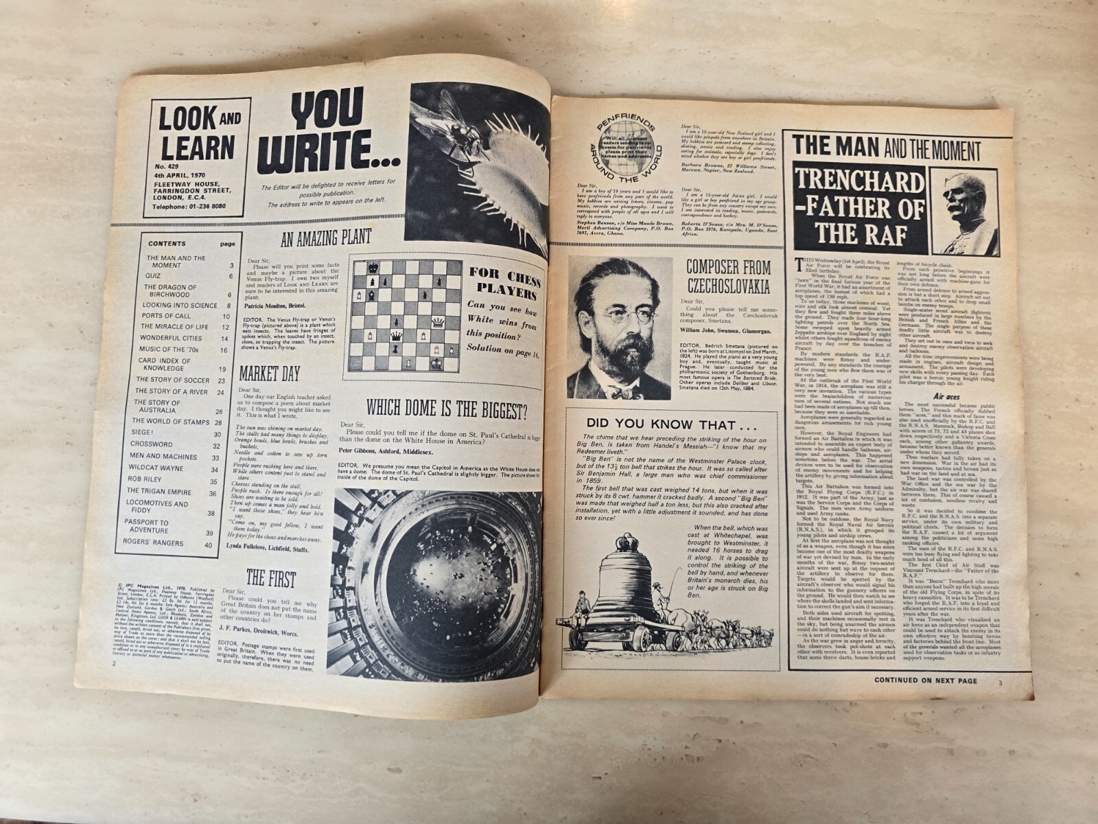 Look and Learn Magazine No. 429, 4th April 1970 IPC Magazine