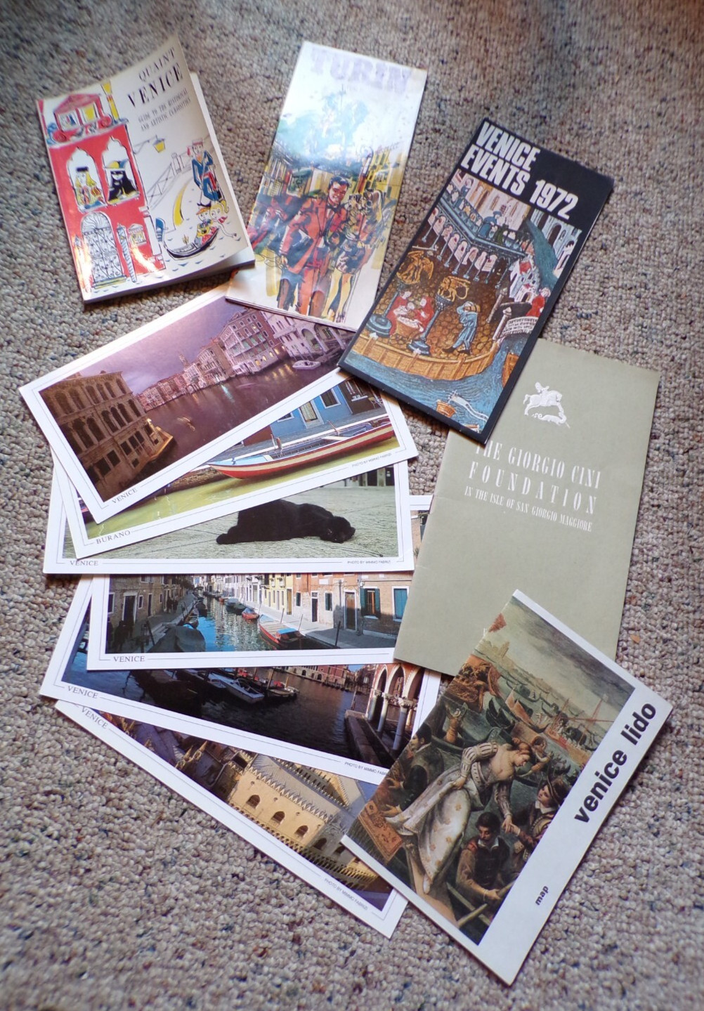 Misc Paper Lot Venice Italy Quaint Venice Guide Book, Fabrizi Pcs, Brochures +