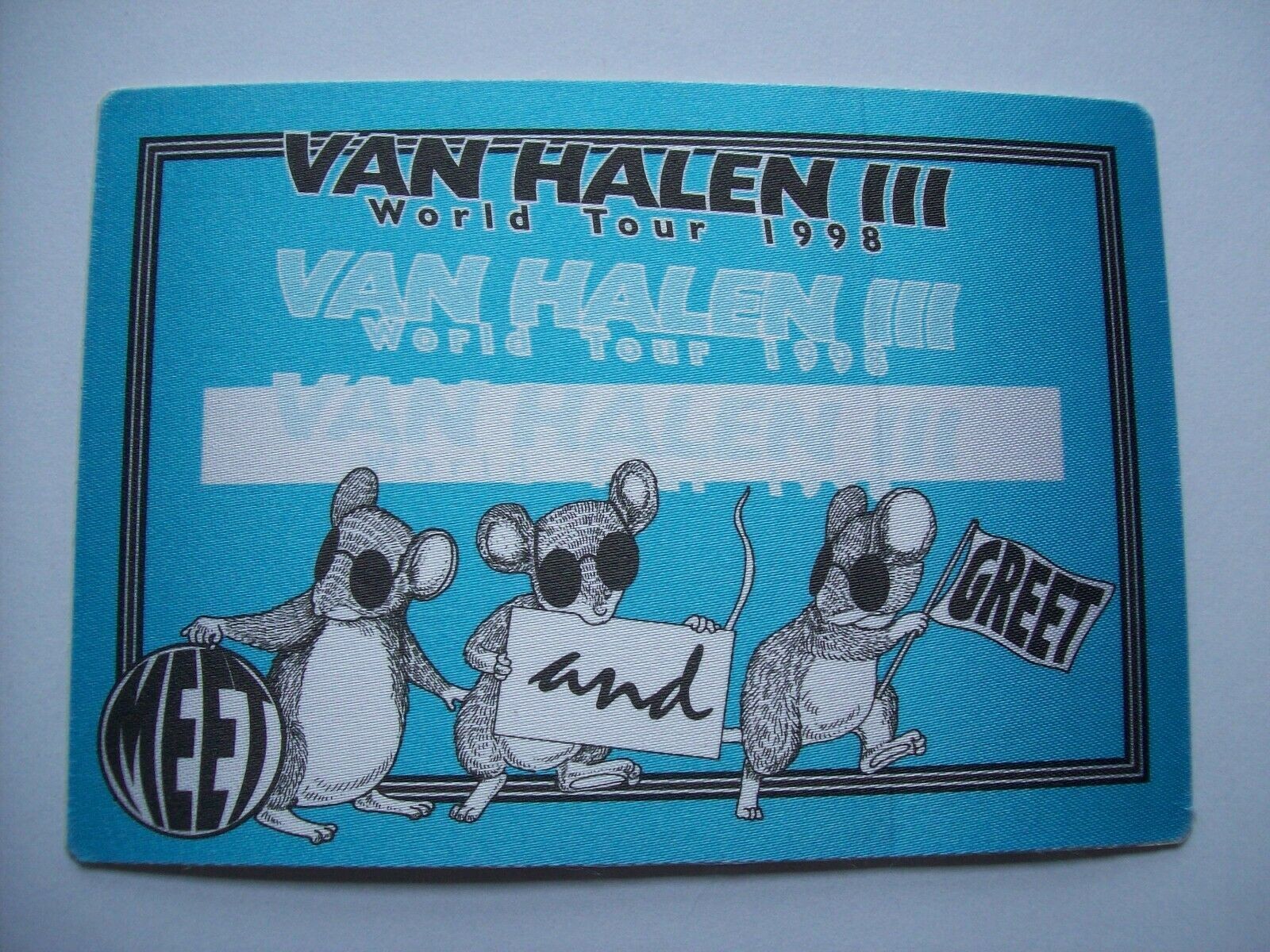 Van Halen Backstage Pass Vintage Original Meet And Greet 1998 Hard Rock Eddie