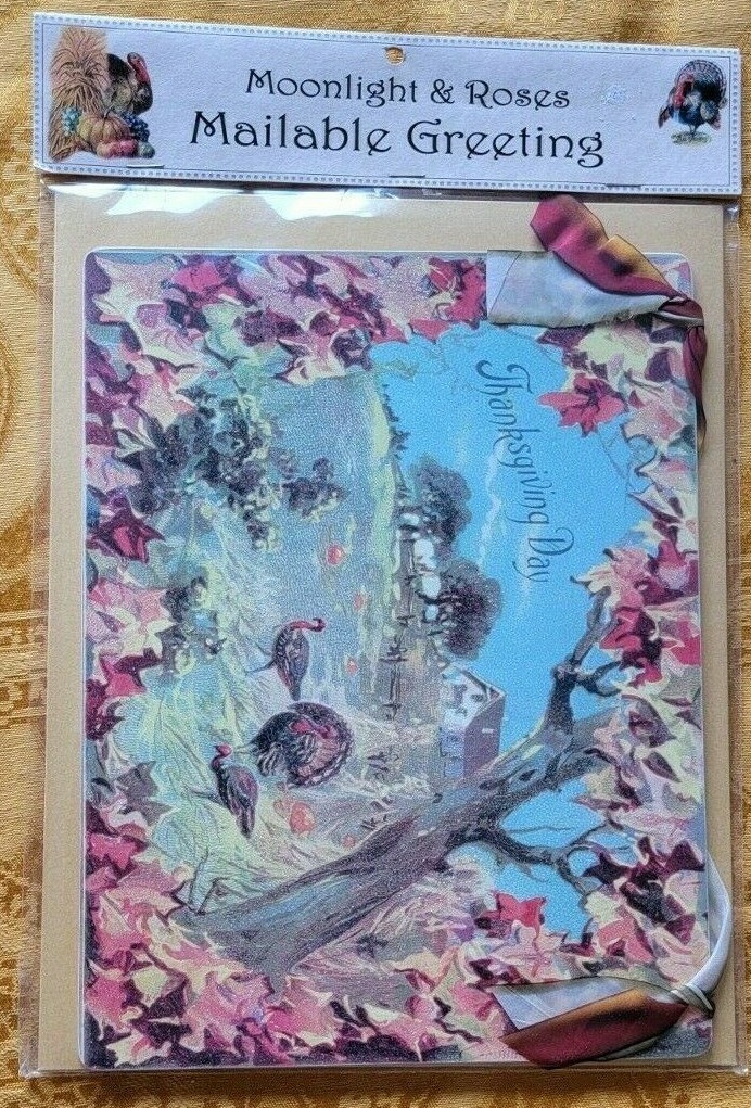 IT’S FALL Y’ALL!/THANKSGIVING MAILABLE GREETING/MOONLIGHT & ROSES!