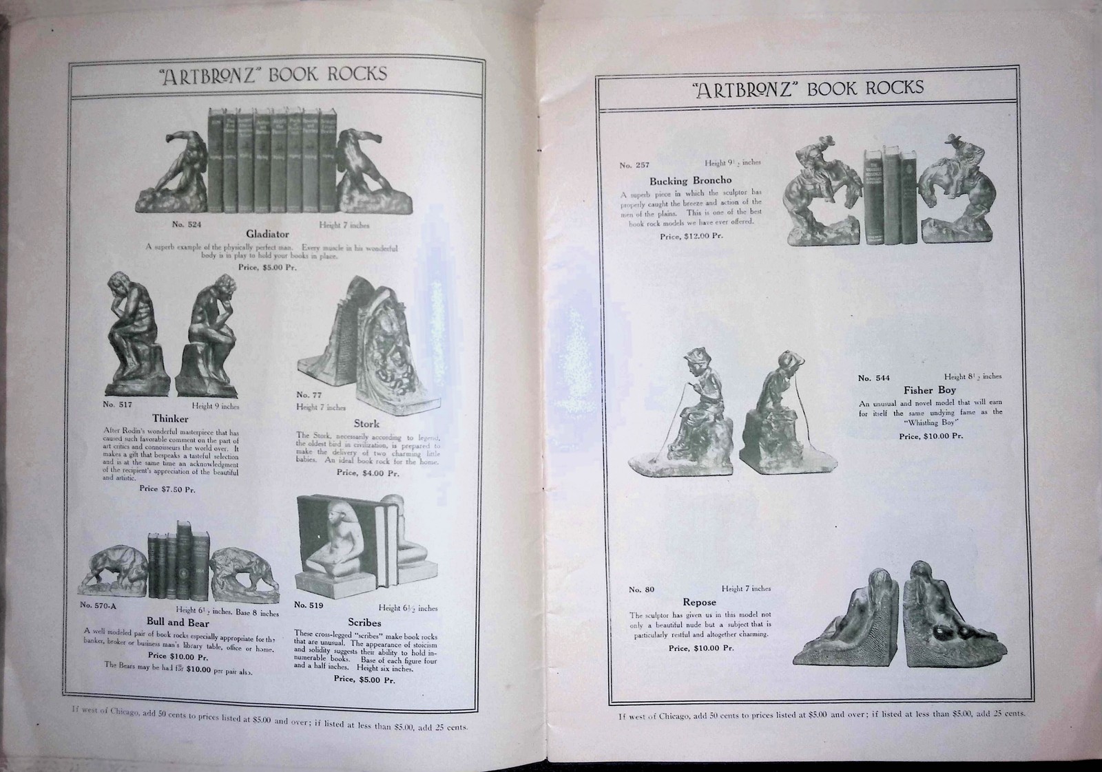 ARTBRONZ Products c1910s-30s Catalog Portables Lamps Kathodion Logo 16pg