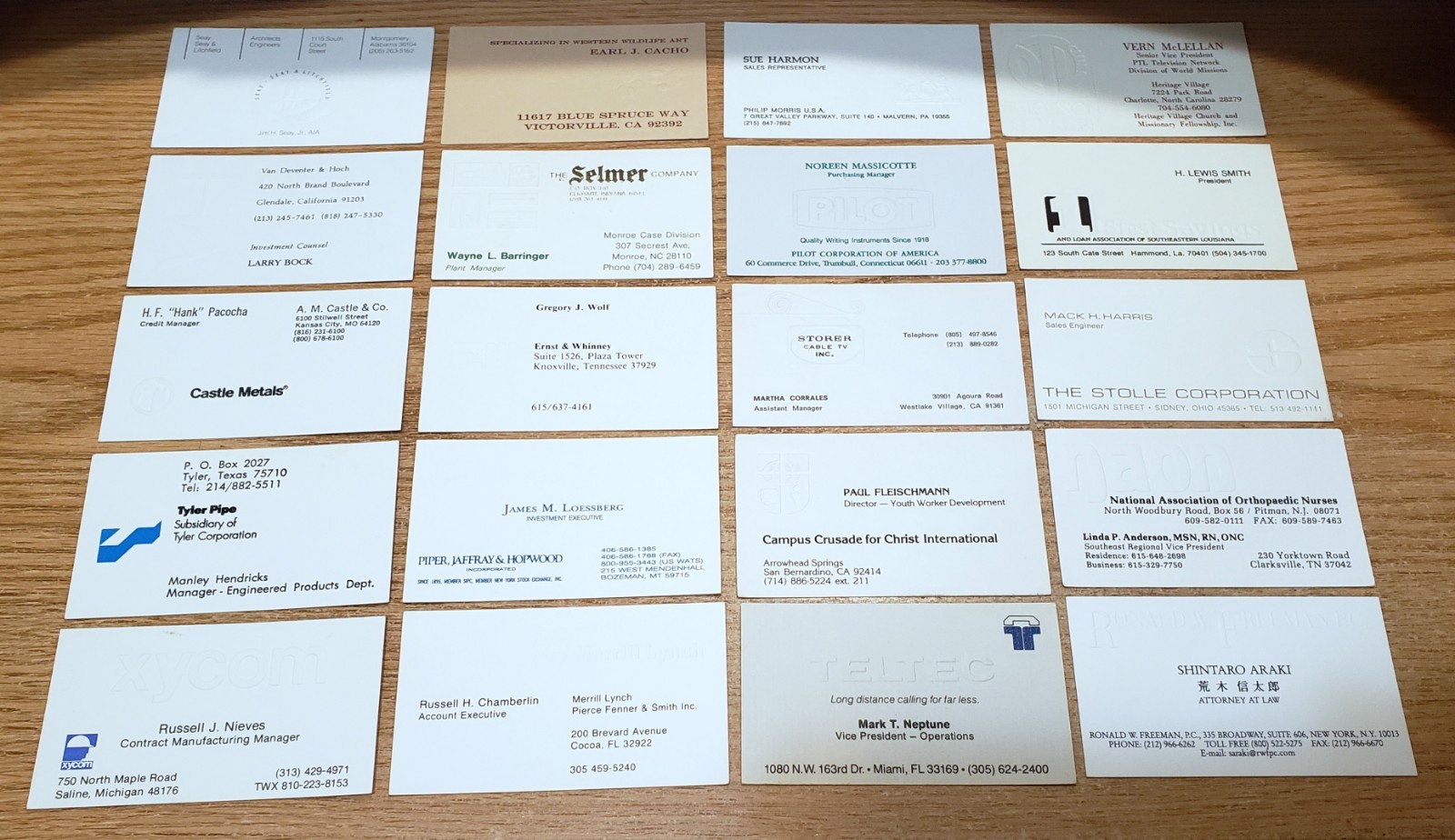 🔥 LOT of 100 EMBOSSED Misc. BUSINESS CARDS for BUSINESS CARD COLLECTION L2