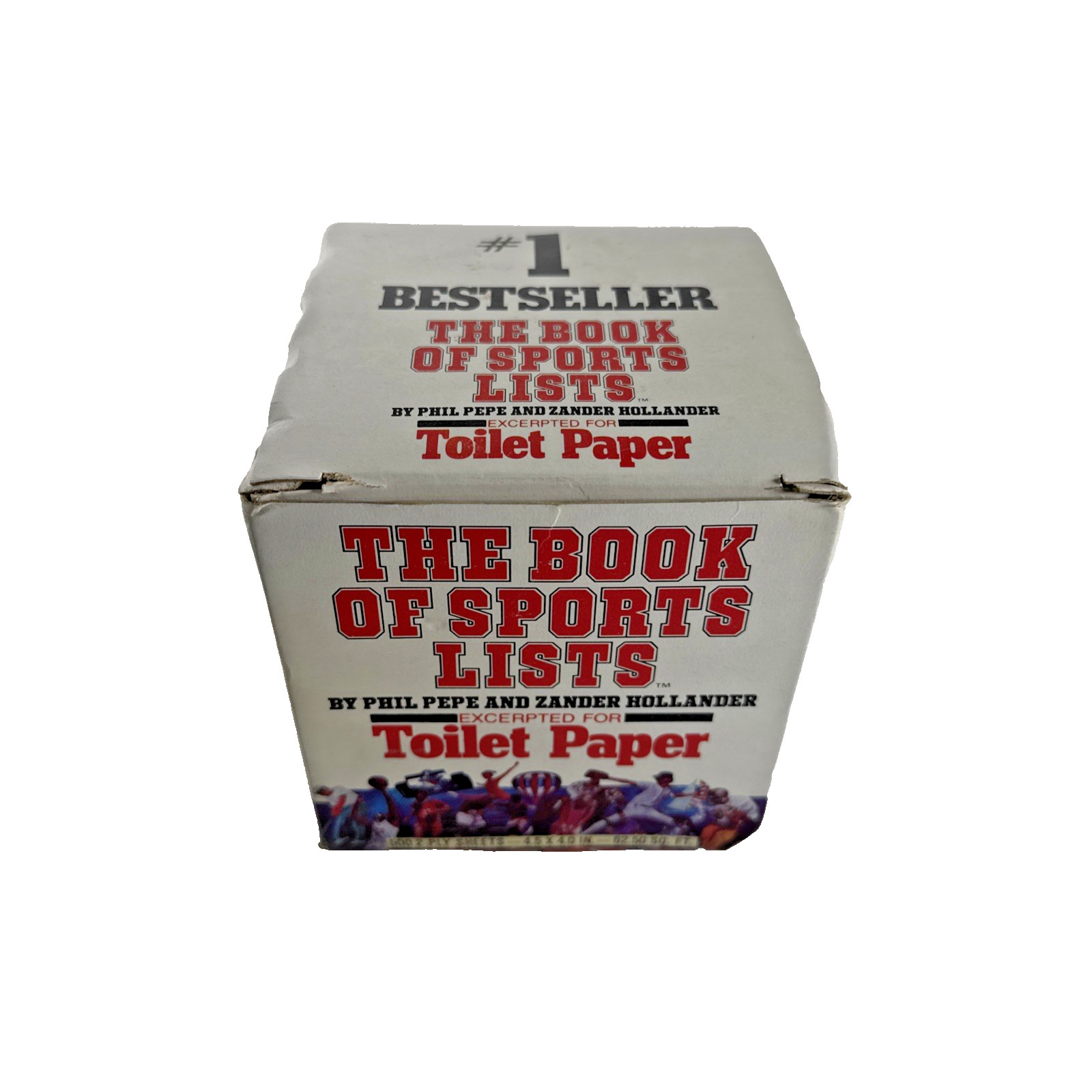 NOS Novelty Toilet Paper Vintage 80s The Book Of Sports Lists READ PLEASE!