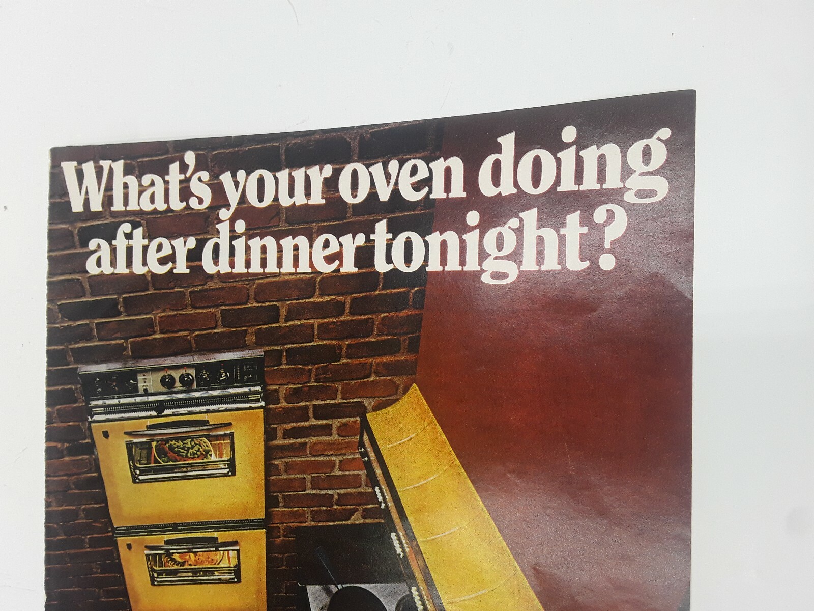 1968 General Electric P7 Self Cleaning Oven Yellow Vtg Magazine Print Ad
