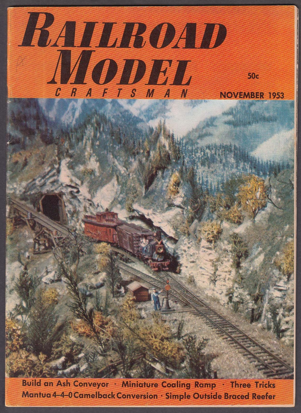 RAILROAD MODEL CRAFTSMAN Ash Conveyor Coaling Ramp Mantua 4-4-0 ++ 11 1953
