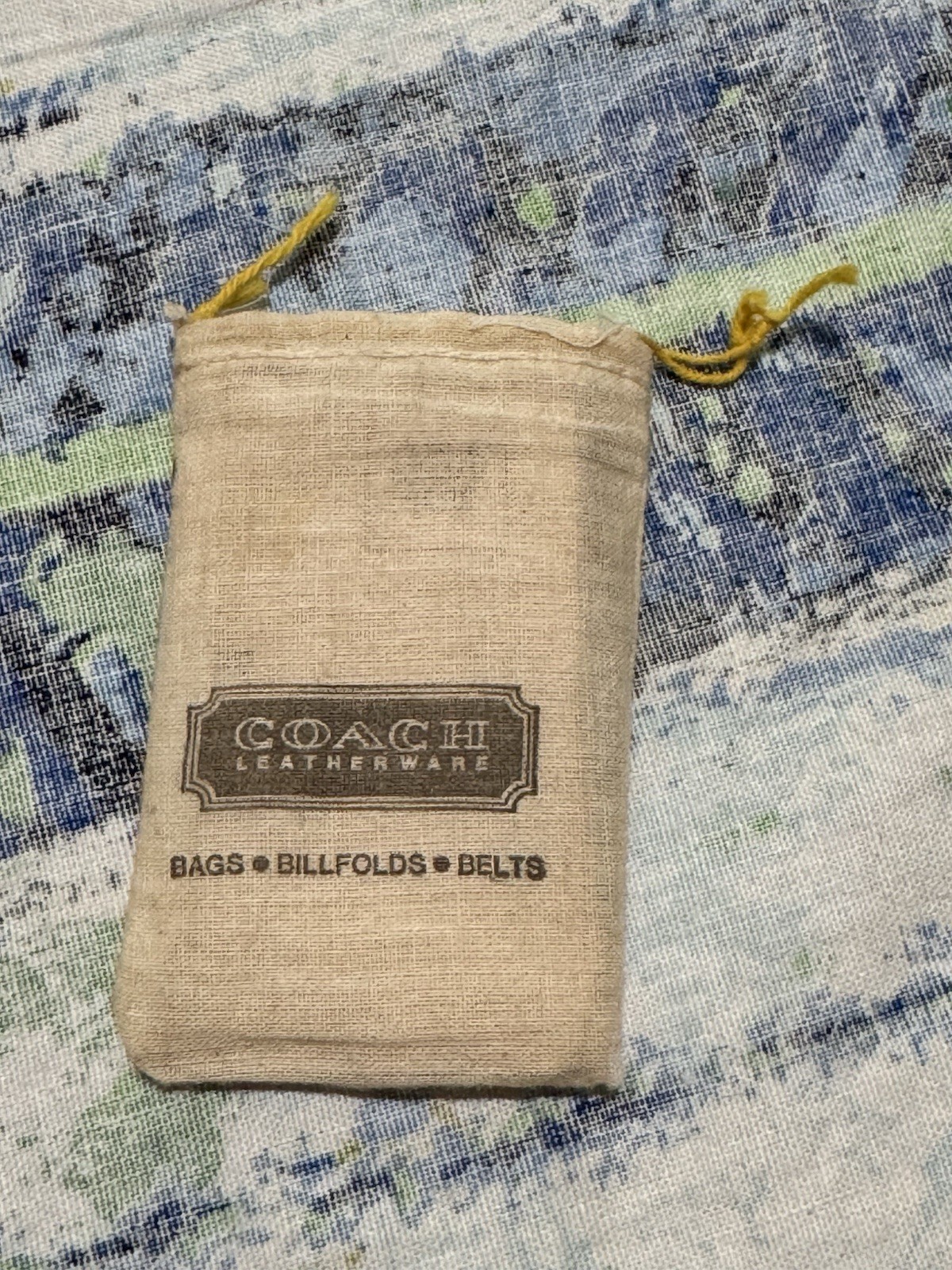 Vintage 1978 Coach Leatherware Paperwork Catalog Registration Muslin Bag 1970s