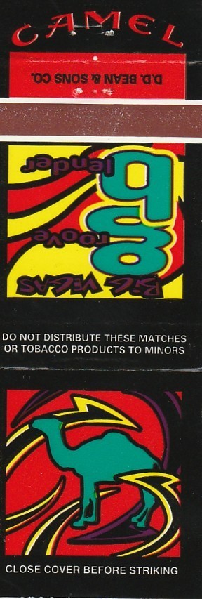 Lot Of 12 CAMEL BIG VEGAS GROOVE BLENDER 1996 Big Head Todd, Matchbook Covers