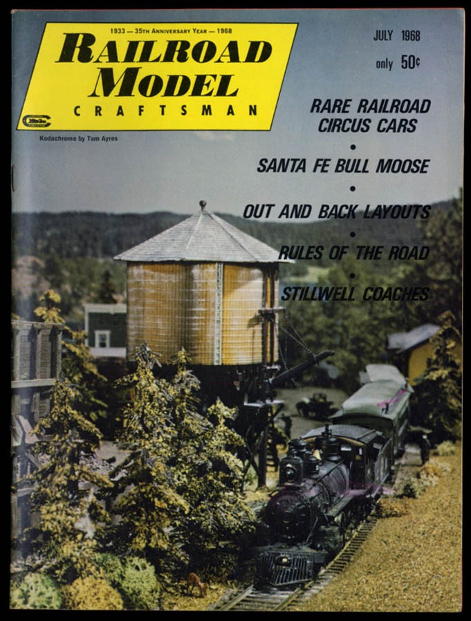 RAILROAD MODEL CRAFTSMAN 7 1968 Santa Fe Bull Moose, Circus cars Stillwell