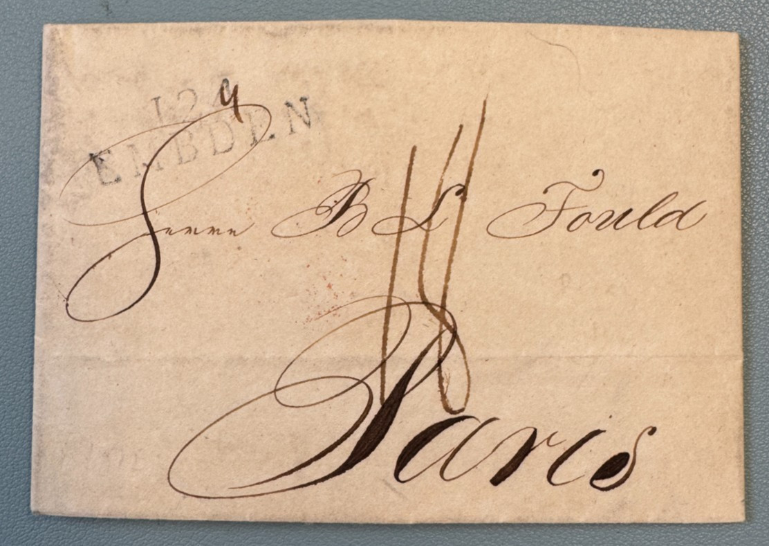 First Empire Letter of EMBDEN (Conquered Territories Dept) 1812 – Cote 200