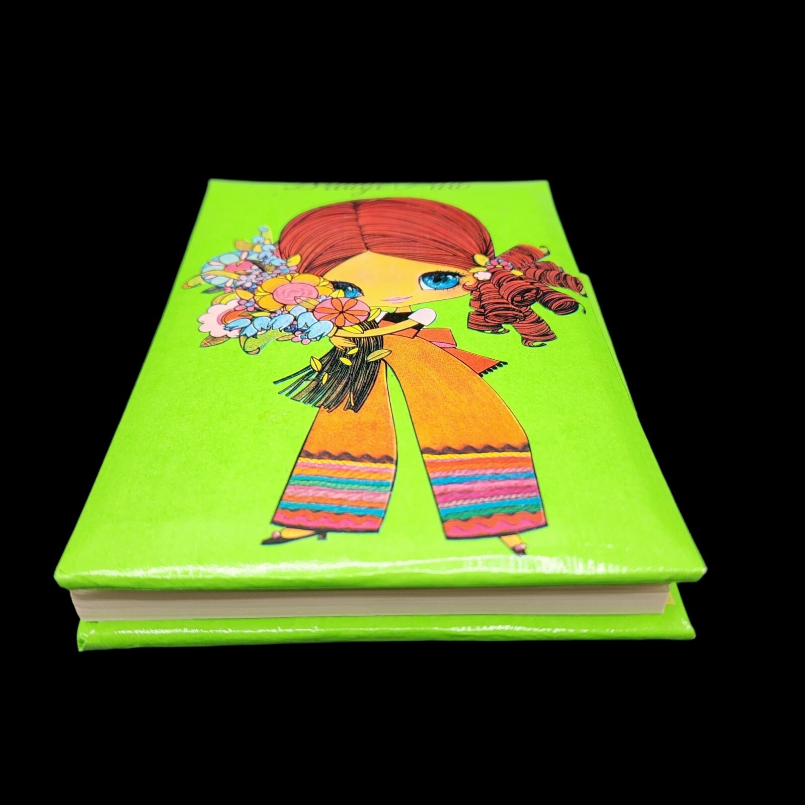 Bridge Pad 1970s Hippy Girl American Greetings Japan with Original Box Ephemera